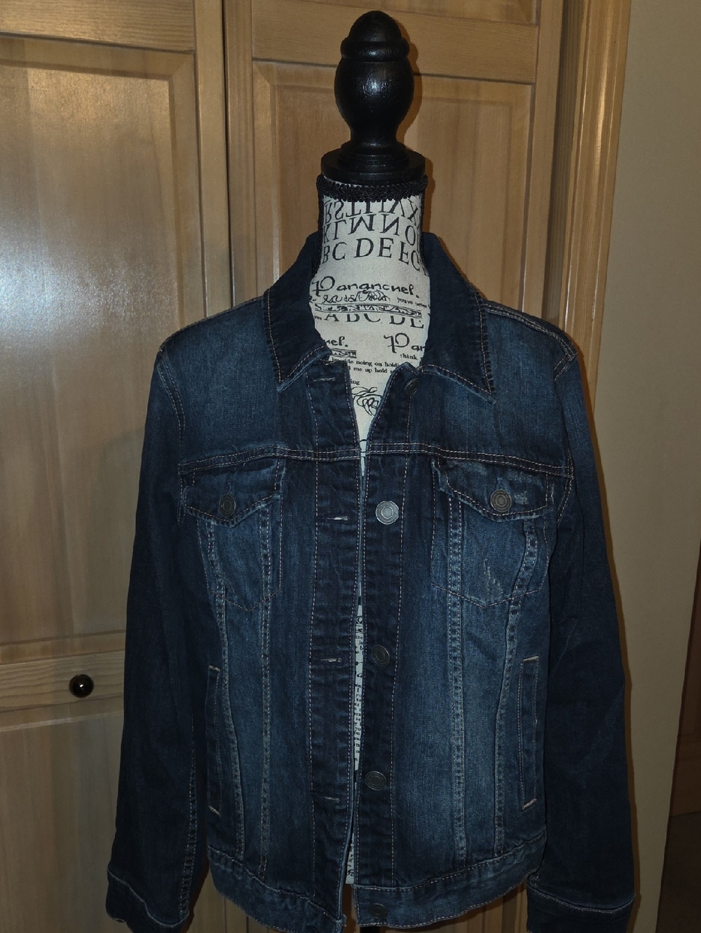 LC Lauren Conrad Dark Blue Denim Jean Jacket